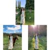 French Beach Vacation Dress With Knitted Fabric And Floral Print For Summer