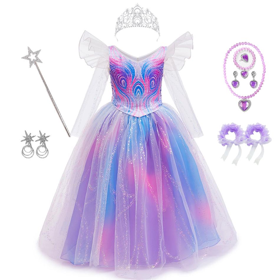 Kids Glinda Sparkle Tulle Princess Costume