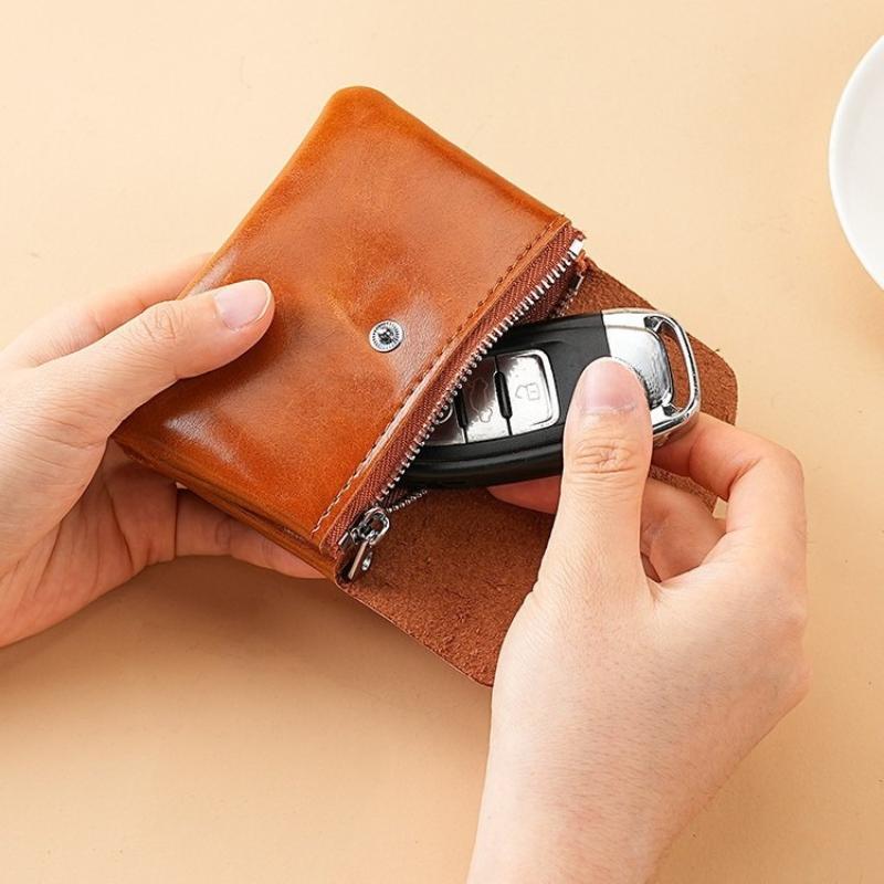 New Fashion Retro Women Double Layer Wallet Clutch Bag Coin Purse Key Earphone Bank Card Storage Mini Purses Coin Pouch