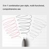 Kaco Easy 3-in-1 Gel Ink Pen,multifunction 0.5mm Mechanical Pencil&ballpoint Canets Smooth Writing School Replace Refill 4colors