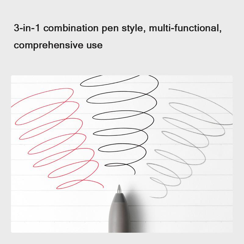 Kaco Easy 3-in-1 Gel Ink Pen,multifunction 0.5mm Mechanical Pencil&ballpoint Canets Smooth Writing School Replace Refill 4colors