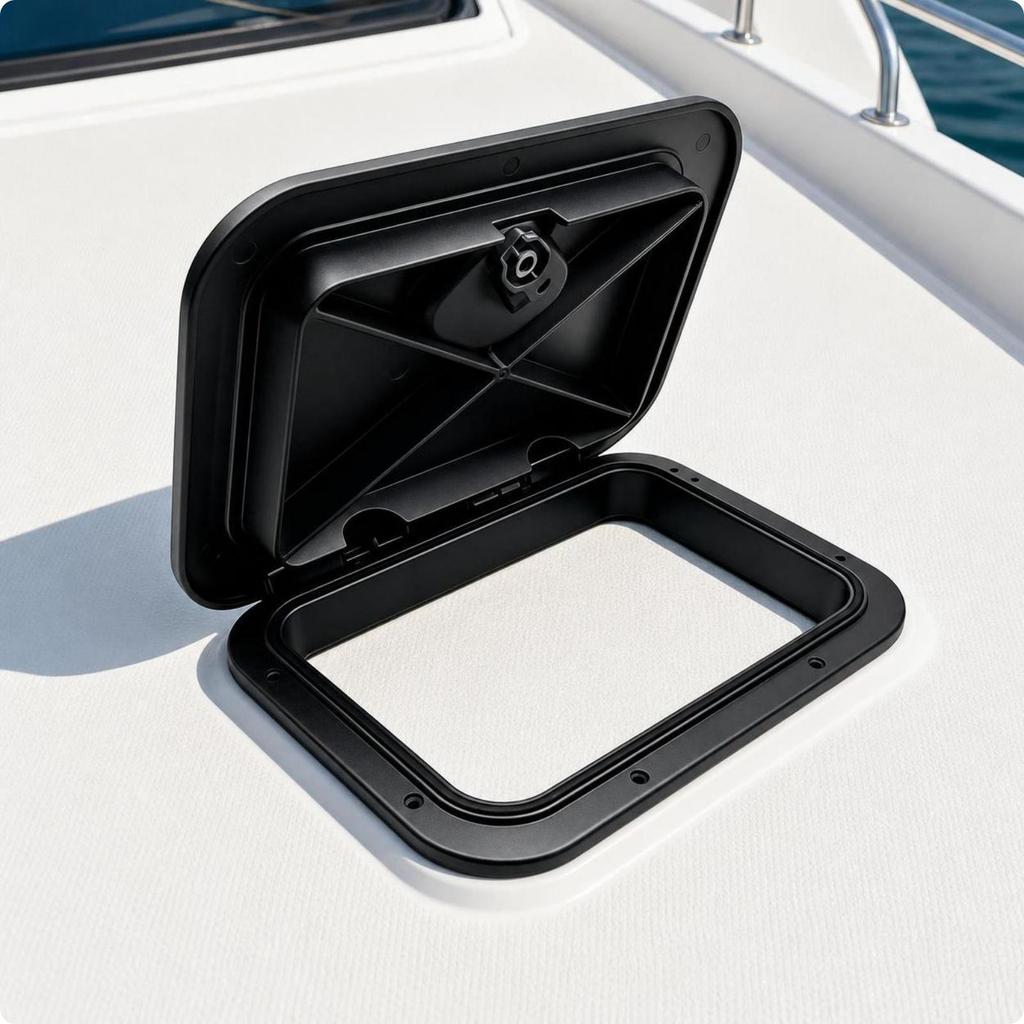 Marine Deck Hatch Cover Heavy-Duty Hardware Non-Slip for Yachts
