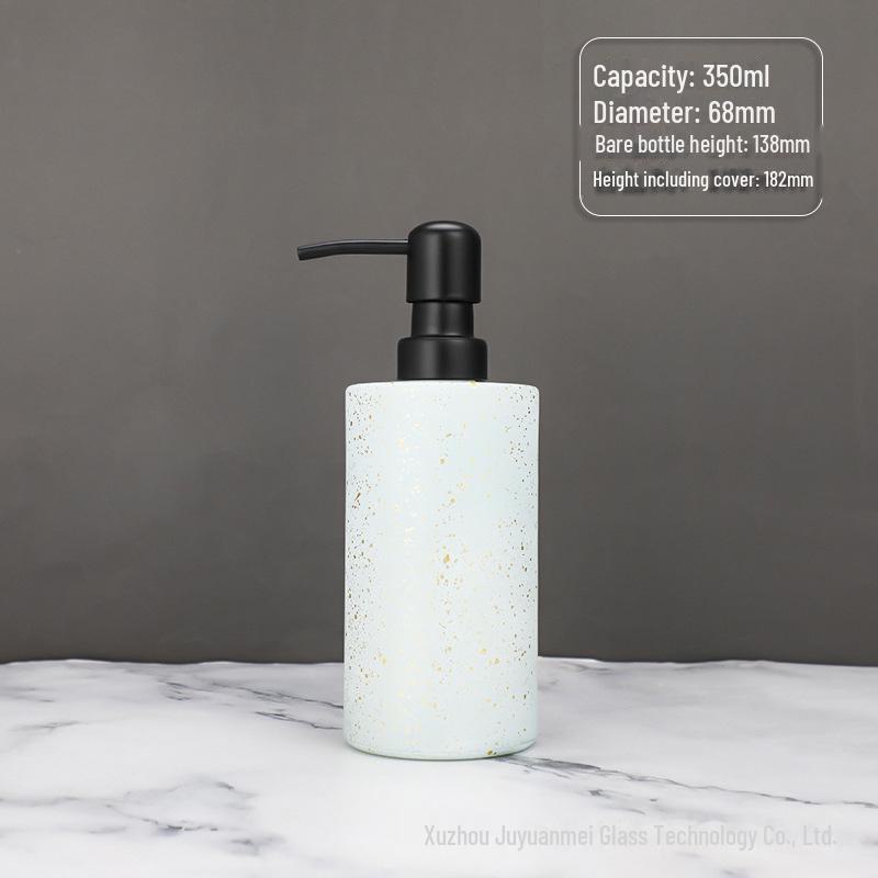 Nordic Style Glass Lotion & Soap Bottle for Home, Hand Sanitizer, and Hotel Shower Gel