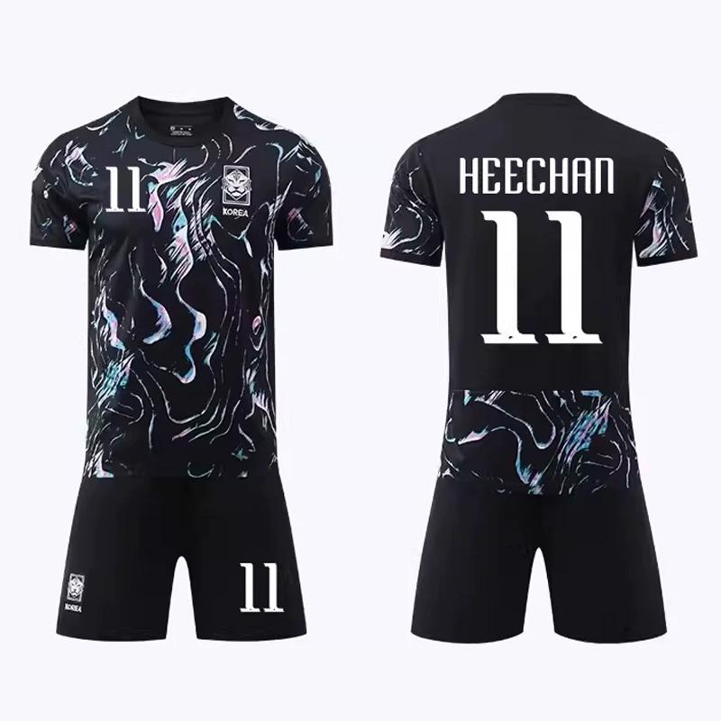 2024 South Korea Football Jerseys Black #11 XL