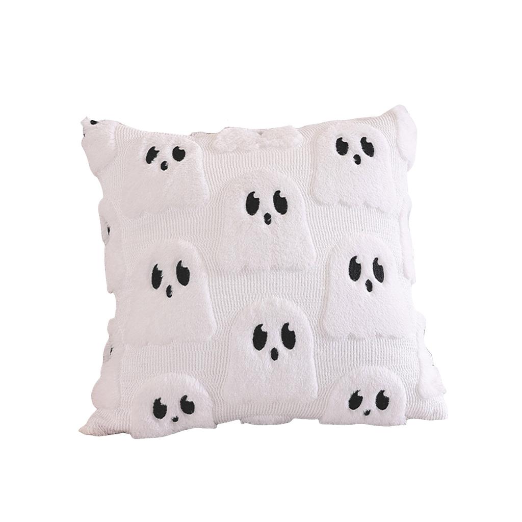 Ghost Plush Pillow Covers Halloween Decor For Sofa Couch Bed Living Room Soft Cushion Cover Throw Home Pillow Cases 45*45cm