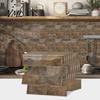 Moisture Proof Wall Panels 8PCS Faux Brick Stickers, Waterproof Adhesive Mosaic Decals, Moisture-proof Easy To Clean Backsplash Tiles Peel And