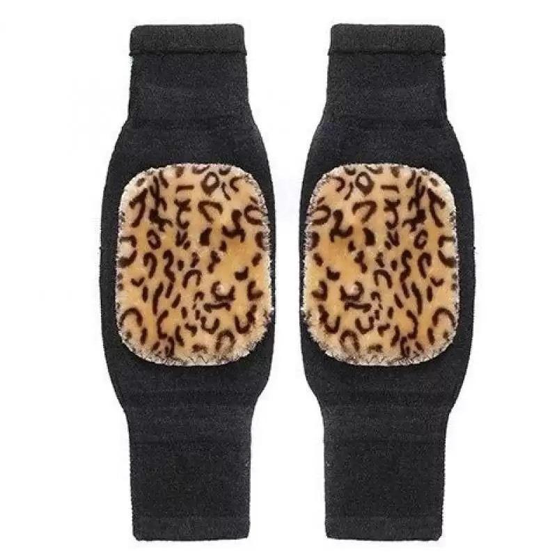 Mary Cashmere Strap Knee Pads, Warm Old Cold Legs, Extended Leg Pads, Long Tube Cover for the Elderly, Thickened and Non-slip for Men and Women