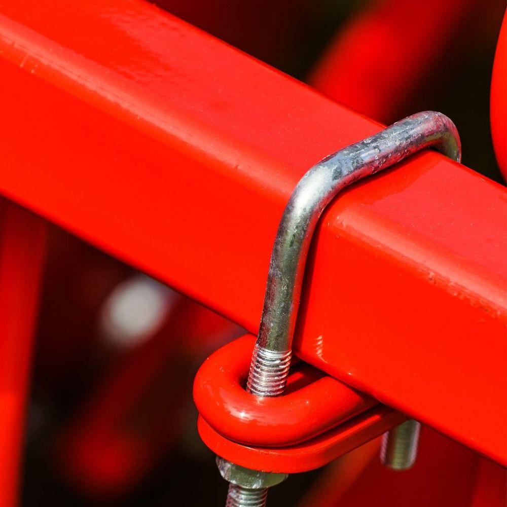 M10 firkantede U-bolter i rustfritt stål U-klemmebolt med muttere og plater U-klemmebolt