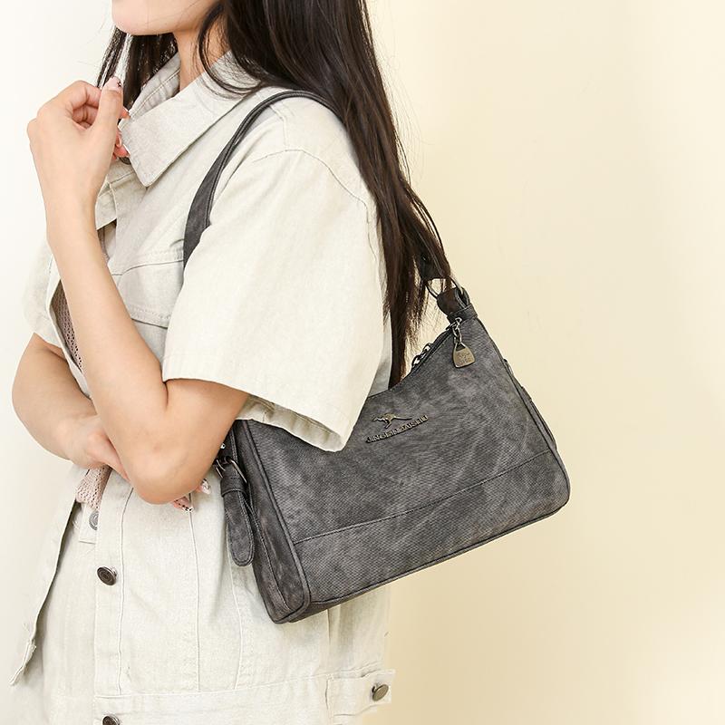 Women's Shoulder Bag Multi-layer Vintage Mother Bag