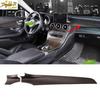 Oak Wood Grain Console Dashboard Strip Trim 2PCS Fit For Benz GLC X253 2016-