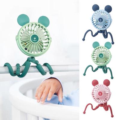 Portable Stroller Fan Octopus Electric Cart Handle Bar Fan Rechargeable Camping Silent Ultra-Portable Fan For Travel Car Seat