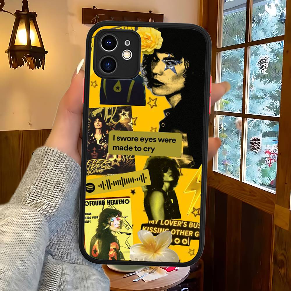 Popular Singer C-Conan G-Gray Phone Case For IPhone 16 15 14 13 12 11 Pro Max Plus X XS MAX Black Matte Phone Fundas