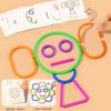 1 Set Montessori Early Educational Toys Wooden Creative Sticks And Rings Iron Box Puzzle Logic Thinking Game For Children