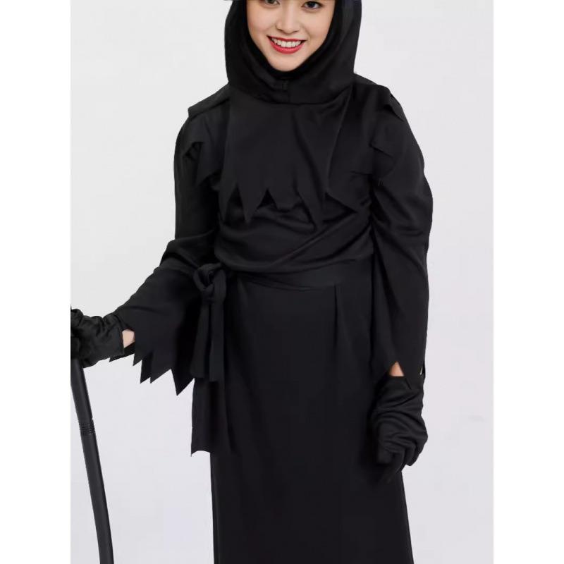 New Children's Halloween Costume Death Costume Luminous Glasses Clothes Stage Performance Clothes