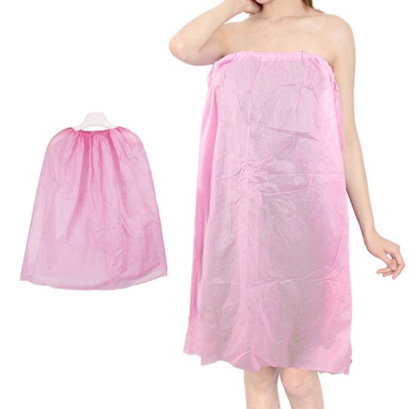 1/10Pcs/Pack Robes Home Decor Bath Skirt Travel Non-woven Fabric Steaming Hotel Skin-friendly Salon Spa Fashion Disposable Wrap