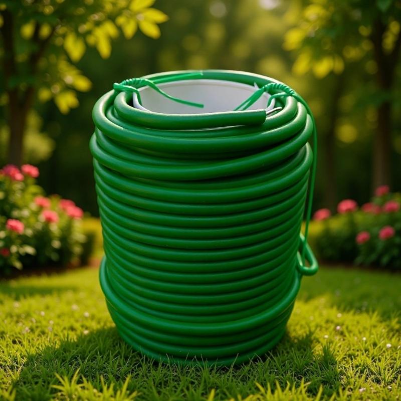 2Pcs 20m Plant Tie Green Plant Wire Suitable for Tying Climbing Roses Plant Support Garden Soft Thick Binding Wire