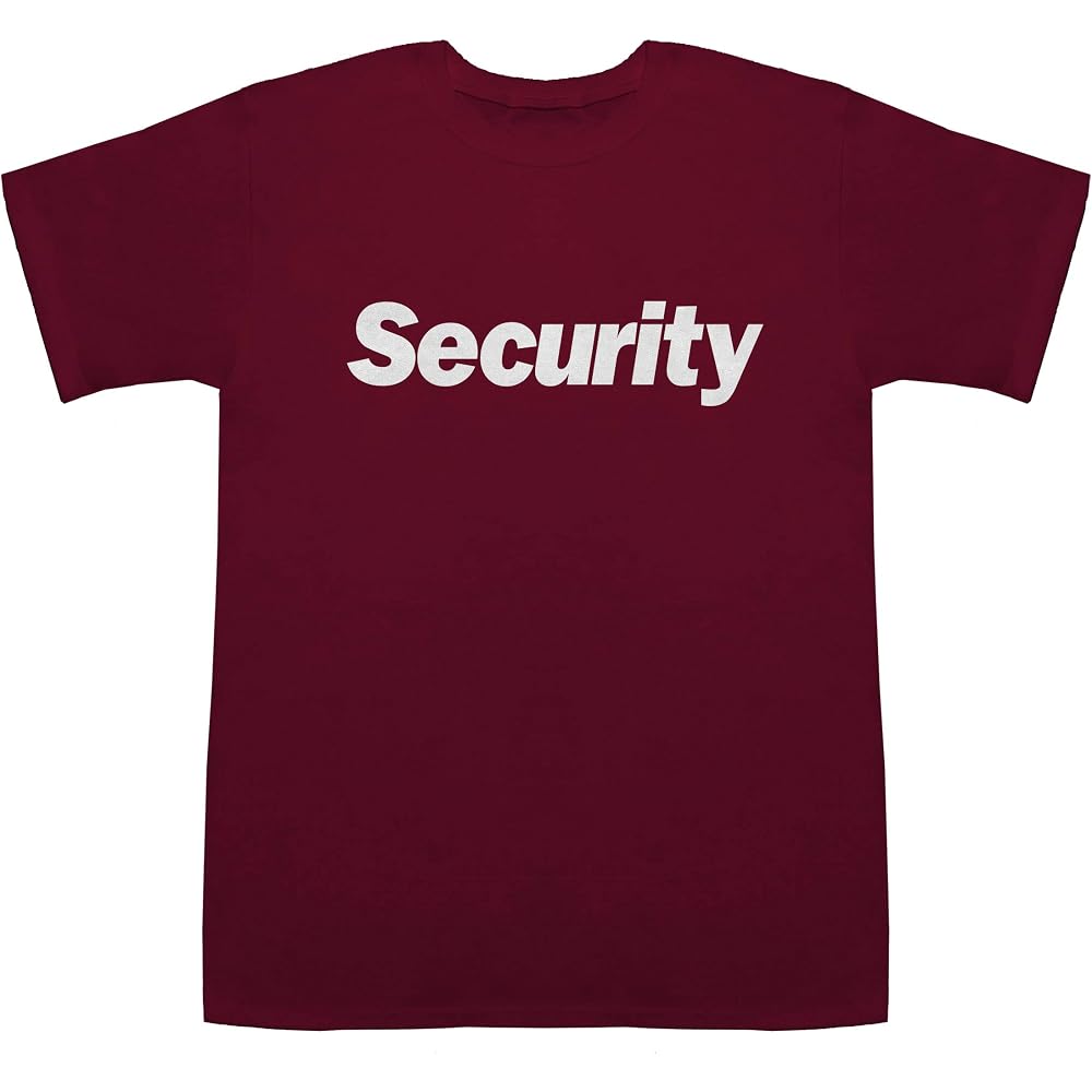 Security security T-shirts wine L [arrows u] [wii u key]