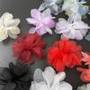 10pcs Flowers Large Flower 3D Flower Lace Handmade Colorful Chiffon Flowers 3D Design Latest Design Lace Trim