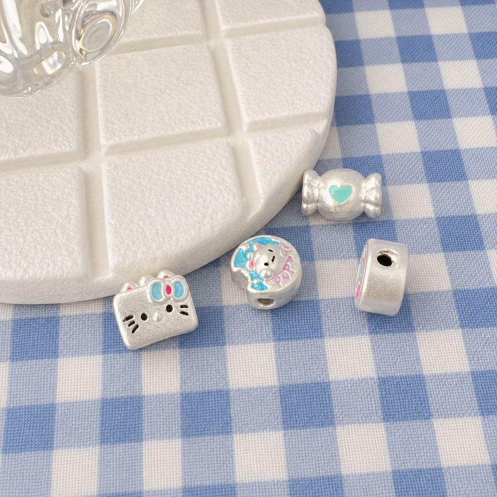 My Melody 999 Sterling Silver Cartoon Pendant Bead for DIY Bracelets