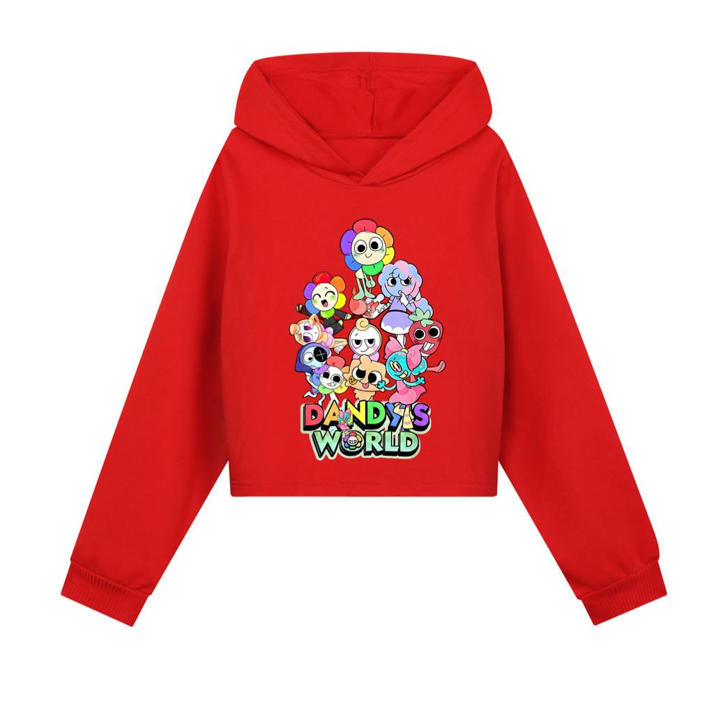 5406 Kids Girls Dandy World Printed Fashion Cute Colorful Long Sleeves Hoodies