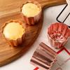 Kakeform Fransk Dessert Non-stick Papirkapsel Eggeterteform Kjøkken Bakeverktøy for Hjemmet Riflet Rund Blomsterform Integrert