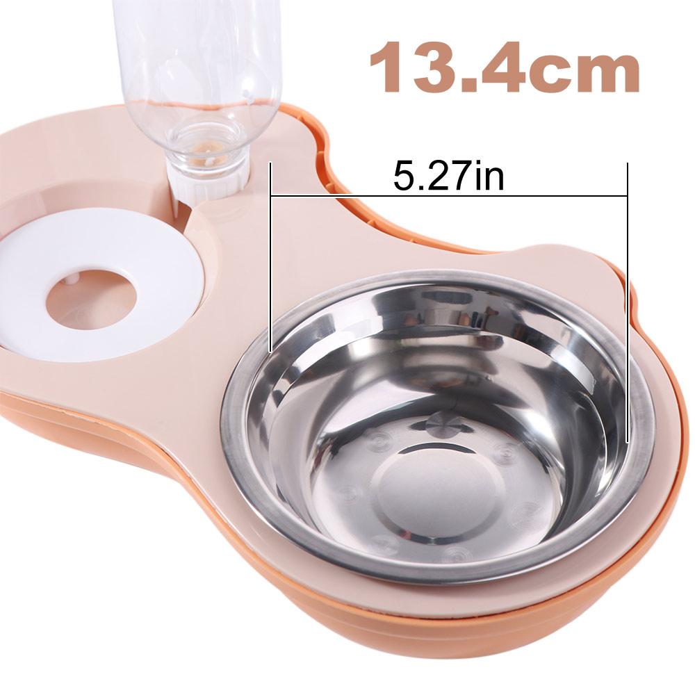 Detachable Pet Bowls Double Automatic Water Dispenser Practical Dog Feeding Bowl  Cat Food Bowl