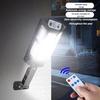 Remote-Control Solar Garden Wall Lights with Motion Sensor, 43 LED Outdoor Light-Control Street Lights.