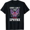 Sphynx Ägypten Haarlos Katze Sprüche T-Shirt(4)