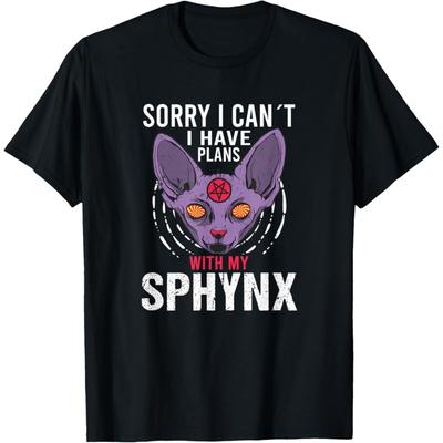 Sphynx Egypte Haarloze Katachtigen Spreuken T-shirt(4)
