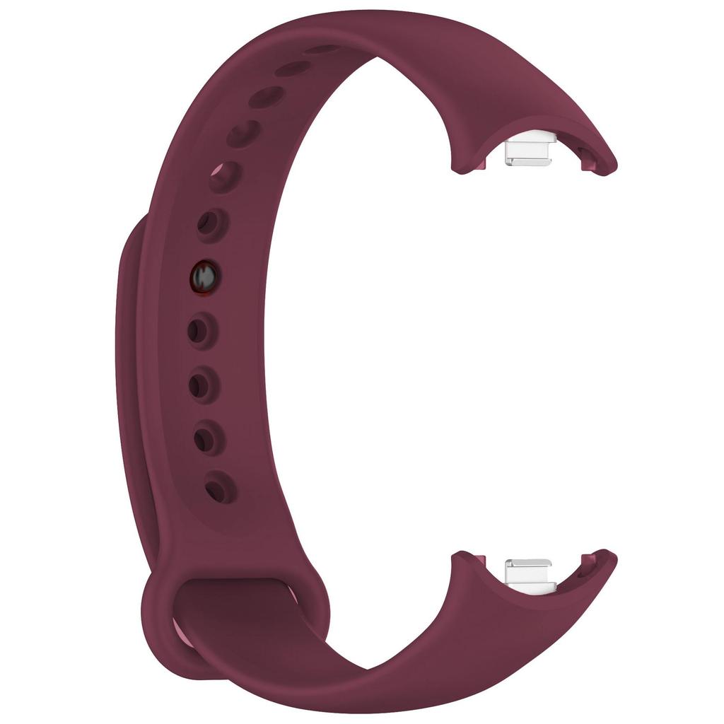 Compatible Strap for Xiaomi Mi Band 9 & 8 NFC Smart Sports Wristband - Silicone Metal Interface