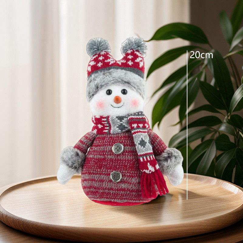 

Рождественские украшения вязаная ткань снеговик кукла милая кукла рождественское украшение для прилавка оформление окна