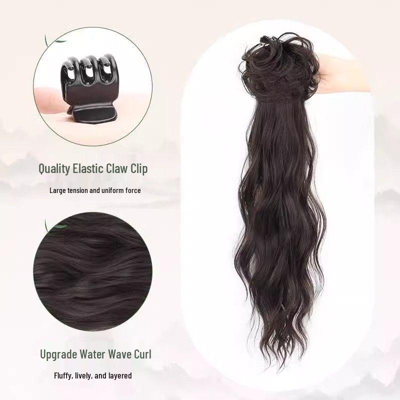 Chinese Water Ripple Ponytail Claw Clip for Hanfu, Cheongsam & Traditional Styles