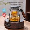 High-Temperature Resistant Glass Teapot with Built-in Tea & Water Separation