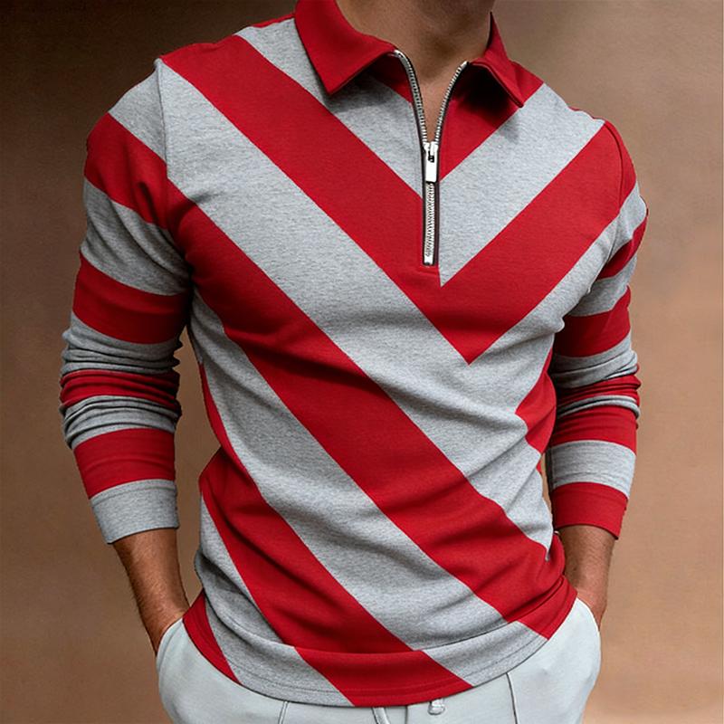 

Men s Long Sve Digital Print Irt Spring 2026 Large Size Turn-down Collar T-irt Comfortable Breathable Casual Wear 5XL червоний