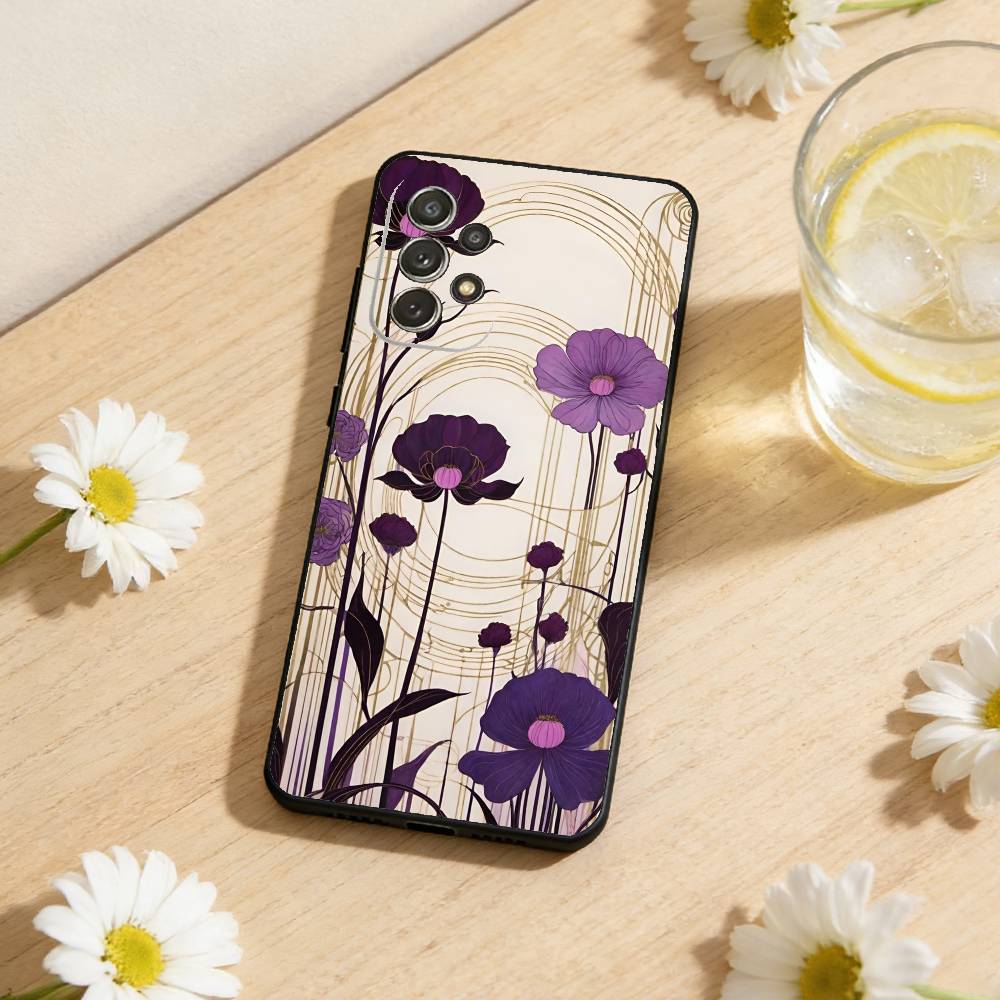 

Vibrant Floral Phone Case For Samsung S26,S25,S24,S21,S22,S23,S30,Ultra,S20,Plus,Others Soft Black Cover Samsung S24Plus