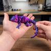 3D Printed Chameleon Figurine Figurine, Realistic Articulated Lizard Toy, Animal Model with Moveable Joints for Desk Decoration Decor