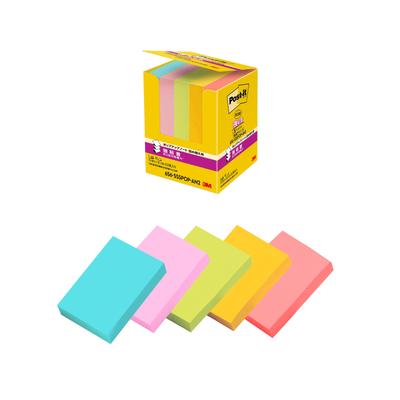 3M Sticky Strong Cute 75 X 90 Sheets X 5 Post-it Notes, Adhesive, Pop-Up Notes, Multicolor, 50mm, Pads, 656-5SSPOP-AN2