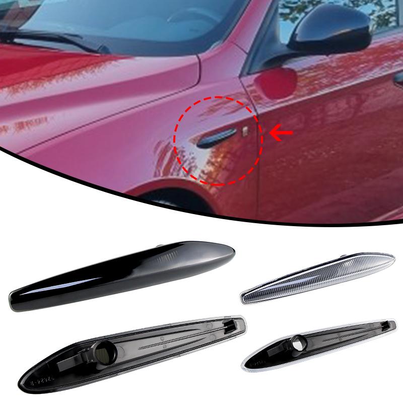 2Pcs For Alfa Romeo 159 Typ 939 2005-2012 Brera Typ 939 2005-2012 Blinker Light Car Side Marker Signal Light Lens Cover 60691106