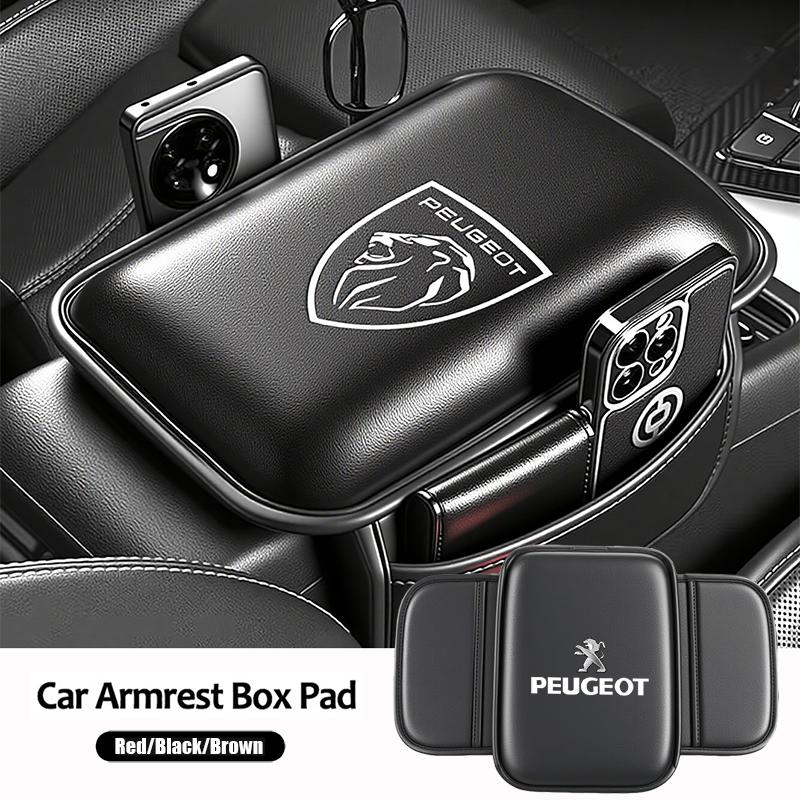 Car Arm Rest Cushion Storage Pad Armrest Box Protective P Cover For Peugeot 107 408 4008 308 3008 5008 508 2008 208 301 407 4008