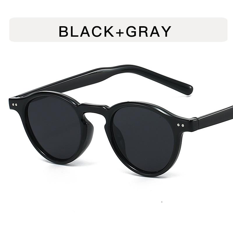 Rivets Decoration Eyeglasses Frames Round Shape Anti Blue Light Women Eyeglasses Korean Stylish Men's Glasses Frames