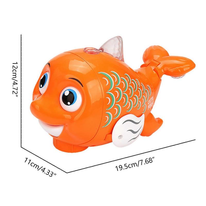 Infant Cartoon Dolphin Floating Ball Toy Boys Girls Light Music Toy Preschool Educational Toy Christmas Gift for Toddler
