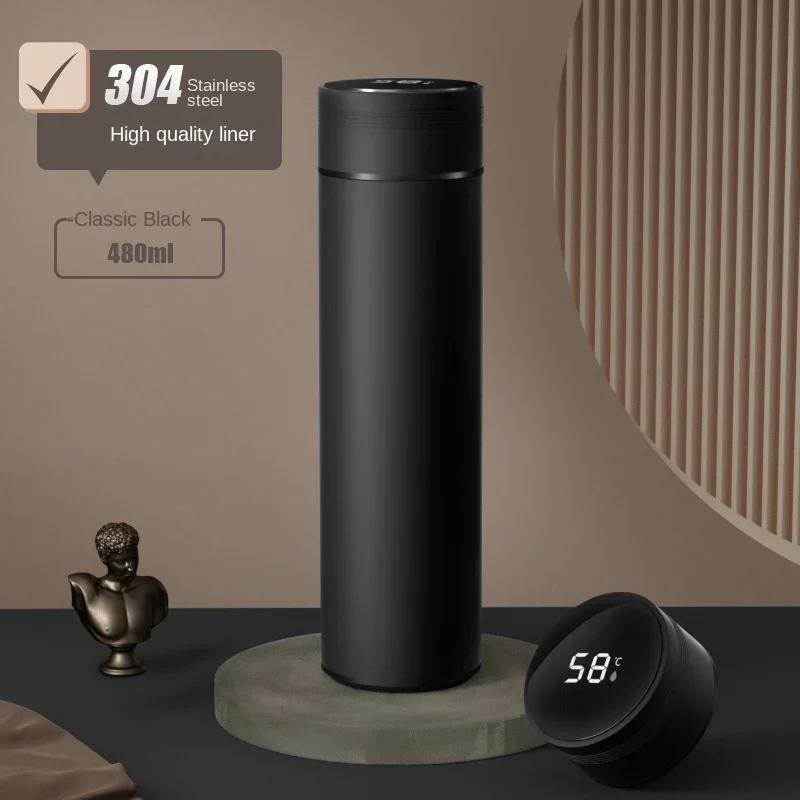 500ML Smart 316 Stainless Steel Insulated Cup Tea and Water Separation Stylish Water Bottle for Men Women Ideal Christmas Gift