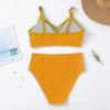 Women's Solid Color Swimwear Swimsuit Two Piece Beachwear Bikini Plus Size Bathing Suits