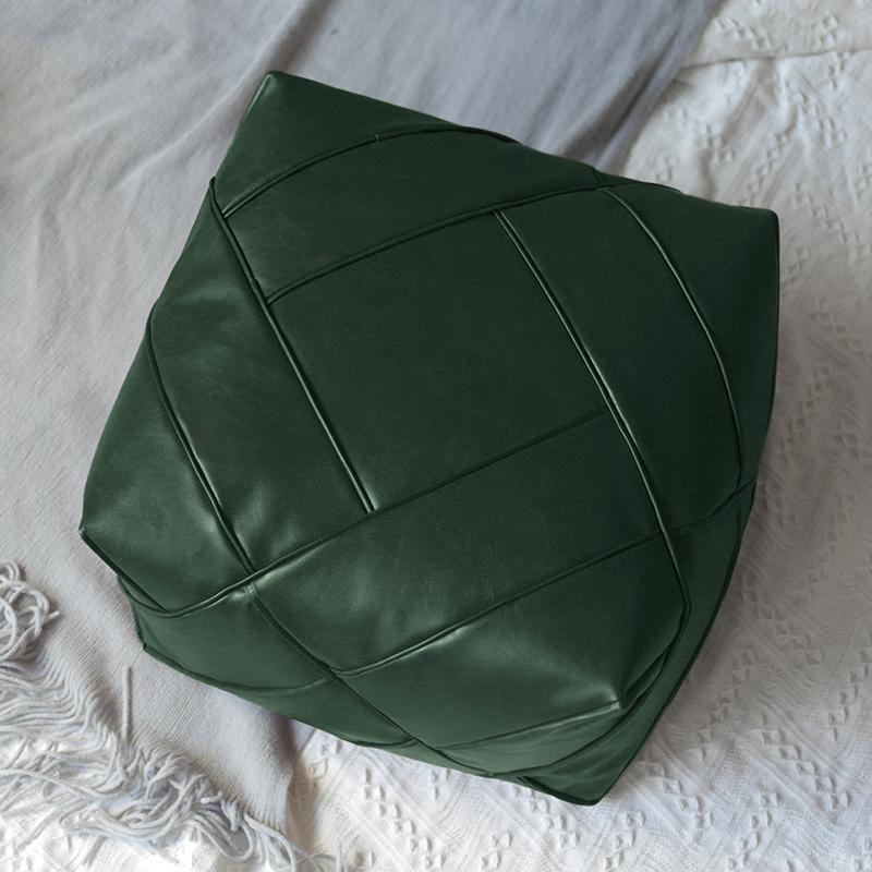 Марокко Сидячий Пирс PU Кожаный Чехол Подушка Декор Ремесло Медитационная Подушка Японский Стиль Татами Ненабитый Пуф Напольный Футон 35x35x25cm 6690₽