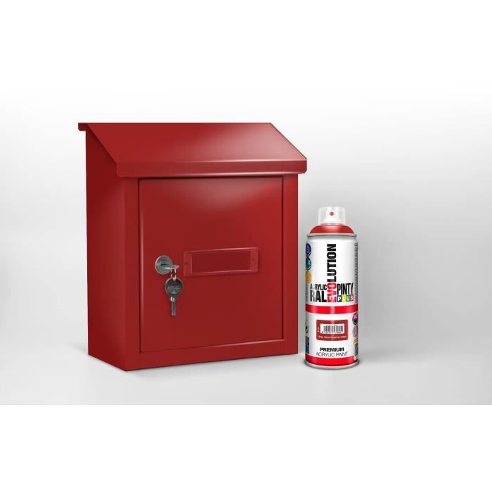 Peinture Bombe - Brillante - Rouge RAL3020 - 400 mL