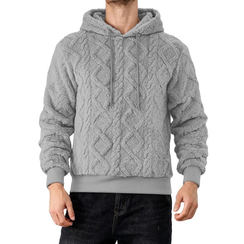Plus Size Mens Hooded Sweatshirt Fleece Lined Athletic Casual Fall Winter 2025