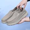 Fashion Trendy Thick Soled Men's Cloth Shoes Breathable Lazy Low Cut Versatile Comfortable Flat Bottom Casual Loafers Zapatos De Hombre