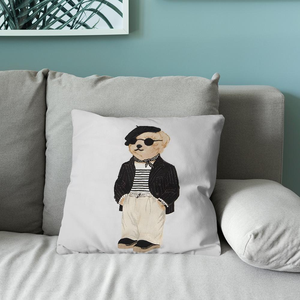 Cool PPolo BBearS Pillow Case Pillow Case Soft Cushion Cases for Farmhouse Sofa Decor Home Decorations and Protector