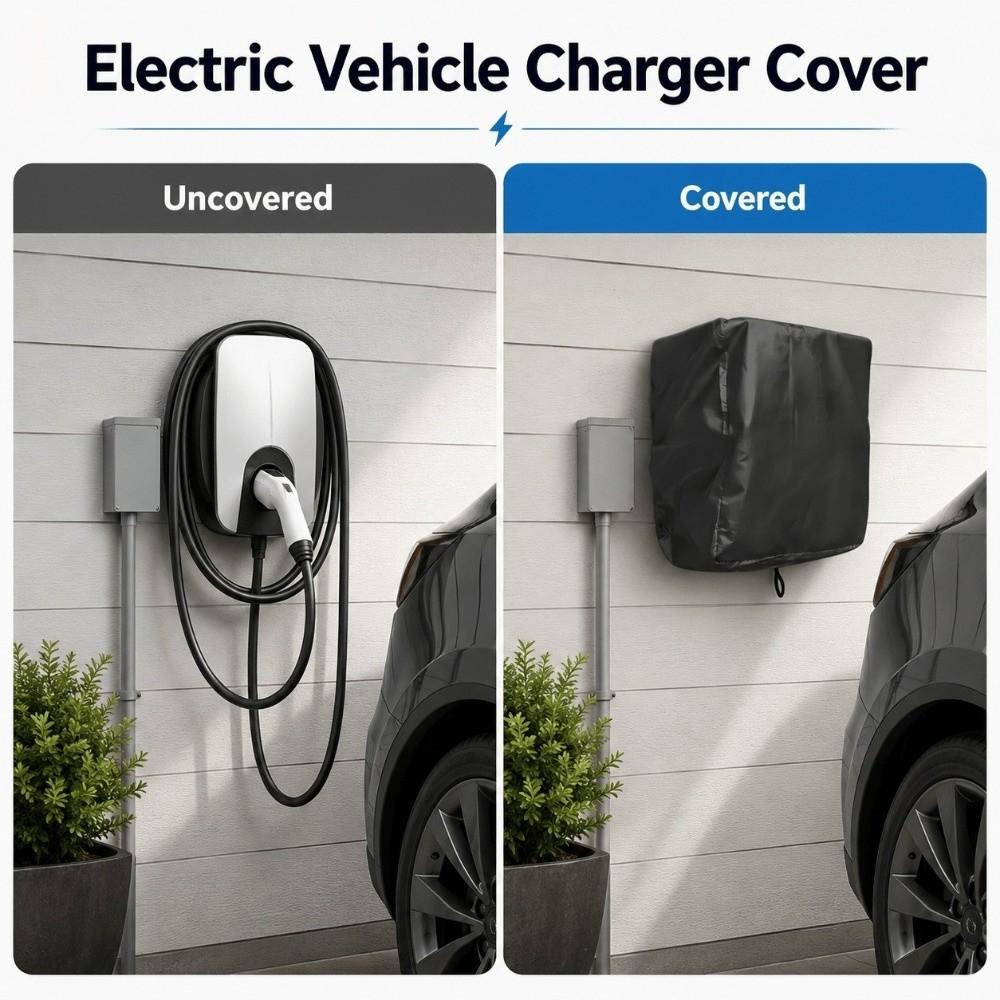 For Electric Vehicle Charger Only Charging Post Cover Protective Cover  Outdoor Use