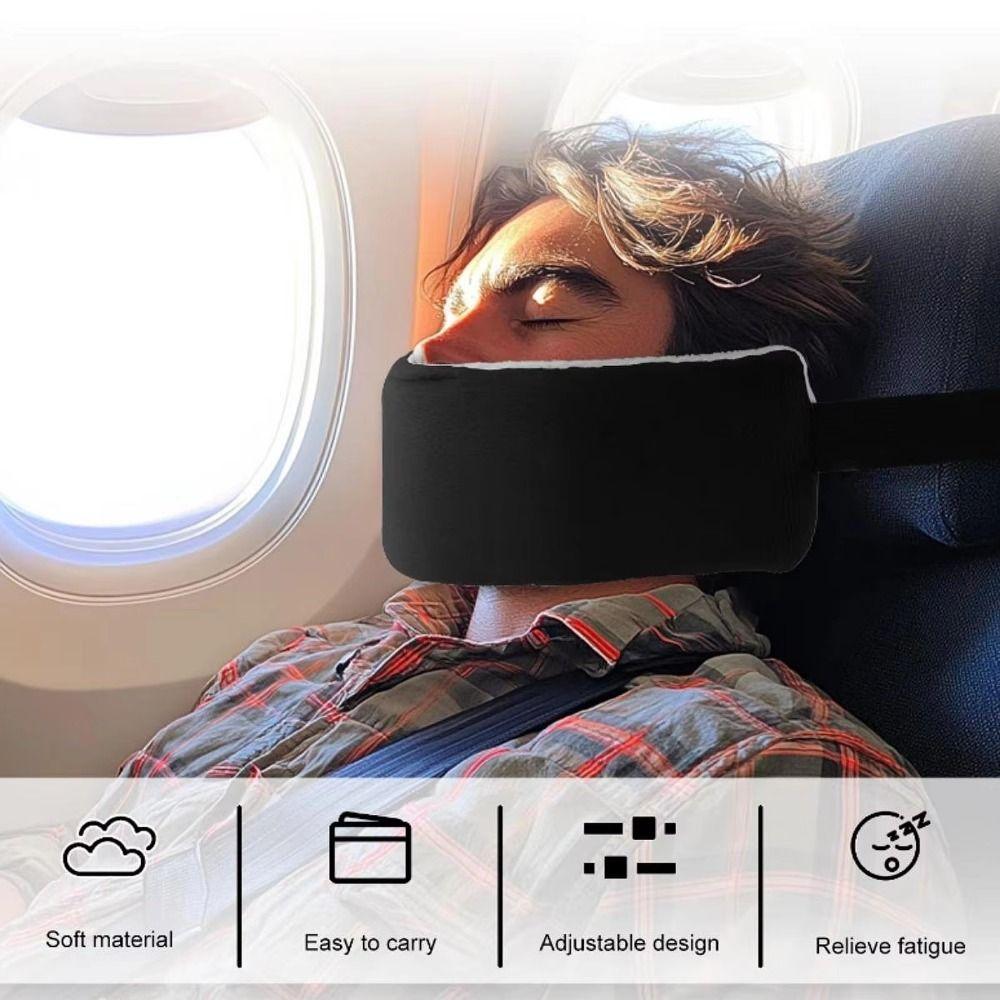 Adjustable Buckles Head Support Strap Portable Neck Support Band Airplane Travel Pillow  Cervical